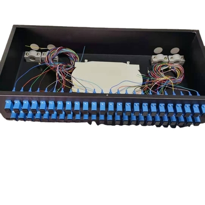 Splitter PLC 1U 19&quot; 24 porte SC/APC 1 24 Splitter in fibra ottica per rete LAN wireless