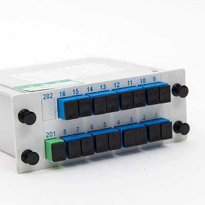 Splitter PLC di trasmissione del segnale in fibra 1x16 LGX SC APC UPC per soluzione di risparmio di spazio