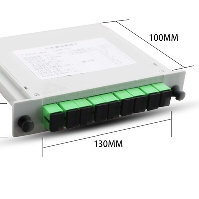 Tipo di fibra G657A 1x8 SC APC PLC Cassetta Splitter in fibra ottica per trasmissione del segnale