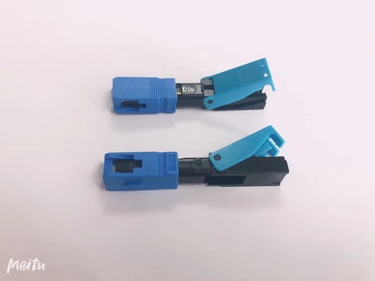 FTTH SC APC SC UPC Field Assembly Quick Connector per la rete FTTH FTTB FTTX 3 volte