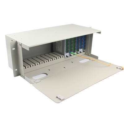Telecomunicazioni 19&quot; Fibra ottica Rack Mount Splitter Cabinet Chassis tipo LGX