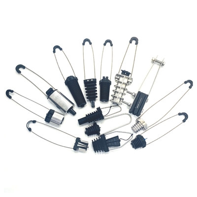 Clampo di tensione in fibra ottica in plastica e metallo da 2 a 9 mm per cavi a caduta