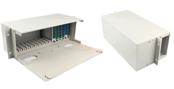 Telecomunicazioni 19&quot; Fibra ottica Rack Mount Splitter Cabinet Chassis tipo LGX