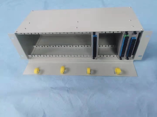 4U 19&quot; Rack Mount Fiber Optical Splitter Cabinet per 1x2 1x4 1x8 tecnologia avanzata