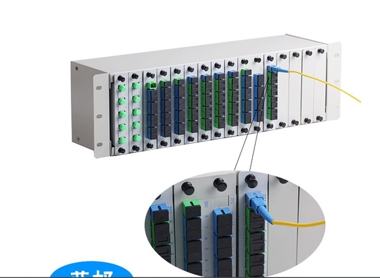 1x2 1x4 1x8 16 slot Fibra ottica PLC LGX Splitter Chassis per 3U 19&quot; Rack Mount