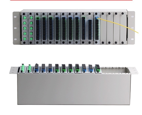 1x2 1x4 1x8 16 slot Fibra ottica PLC LGX Splitter Chassis per 3U 19&quot; Rack Mount