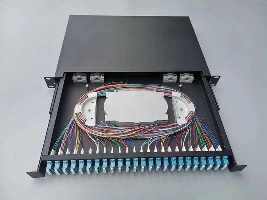 260*200*60 mm FTTH Distribution Fiber System 1U 96 Core LC SC Rack montato MPO MTP Fiber Optic Patch Panel ODF