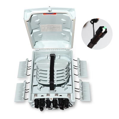PC ABS Material 8 Core Fiber Optical Terminal CTO/NAP Distribution Box con PLC Splitter 1x8