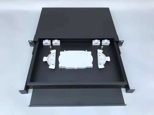 FTTX ODF Optical Distribution Frame Rack da 19 pollici montato a 24 core per connessioni FTTX