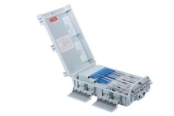 FTTX ODB NAP FTTH 16 Ways IP65 Casella di separazione del cavo impermeabile con materiale PC ABS