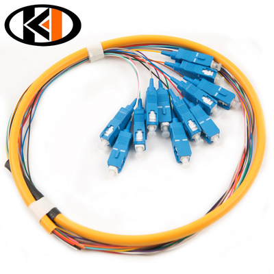 1.5m SC/UPC o SC/APC Single Core Fiber Optical Pigtail con perdita di inserimento ≤ 0,3 dB