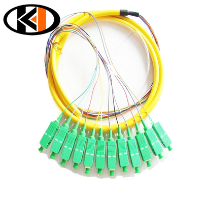1.5m SC/UPC o SC/APC Single Core Fiber Optical Pigtail con perdita di inserimento ≤ 0,3 dB
