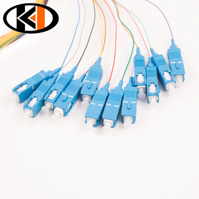 1.5m SC/UPC o SC/APC Single Core Fiber Optical Pigtail con perdita di inserimento ≤ 0,3 dB