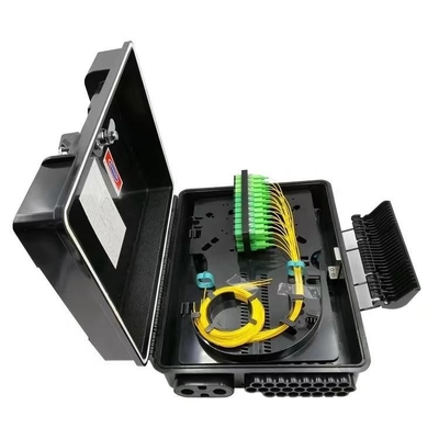 Mini PLC Splitter Fiber Distribution Box 32/48 Core ABS NAP IP68 2PCS 1X16 o 48 adattatore