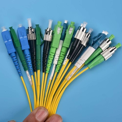 Cable di fibra 14130199 SS-OP-D-LC-S-10 LC/PC-LC/PC-Single Mode-G6.652D-2MM-10M-PVC-YE Patch cord AOC MPO