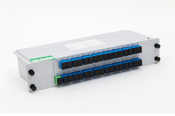 1*16 1*32 SC Connector LGX PLC Cassetta PLC Splitter Fibra Tipo G657 o personalizzato 3 volte