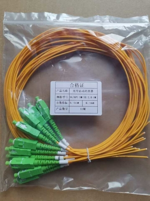 ST UPC a ST UPC Single Mode PVC 3.0mm LSZH Fiber Optic Patch Cord per l'alta larghezza di banda