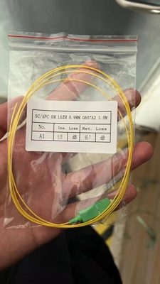 ST UPC a ST UPC Single Mode PVC 3.0mm LSZH Fiber Optic Patch Cord per l'alta larghezza di banda