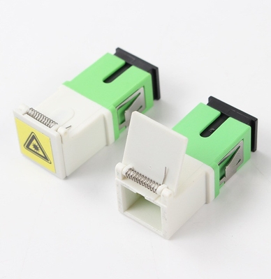 Accoppiatore a flangia FTTH SC Adapter in fibra ottica con c-ap di polvere e perdita di inserimento IL 0.2db