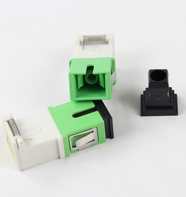Accoppiatore a flangia FTTH SC Adapter in fibra ottica con c-ap di polvere e perdita di inserimento IL 0.2db