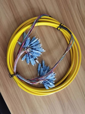 24 Core SC/UPC cordone di patch pre-terminato con vassoio di installazione massimo numero 1 vassoio di fusione