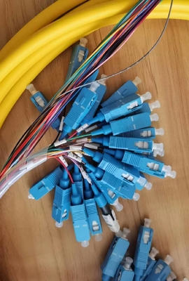24 Core SC/UPC cordone di patch pre-terminato con vassoio di installazione massimo numero 1 vassoio di fusione