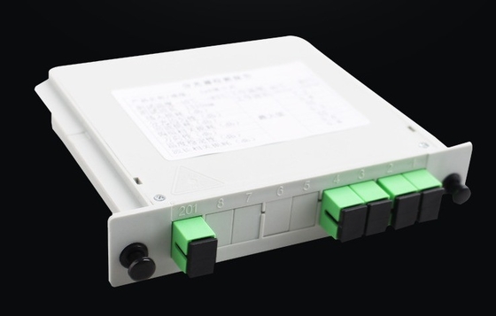 3G Network PLC Splitter 1x4 SC UPC con lunghezza d'onda operativa 1260-1650nm in FTTH Box