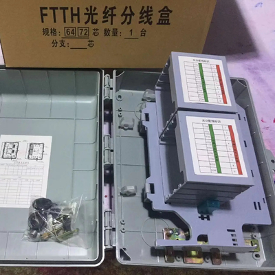 Telecomunicazioni FTTH Fiber 72 Core/64 Core Terminal Box con LGX Splitter o Mini Type PLC Splitter