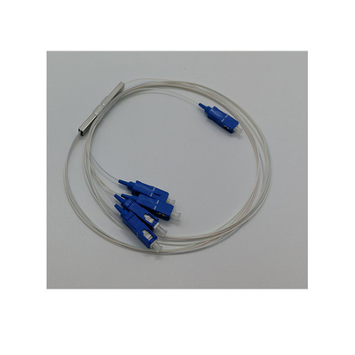 LC Connector Mini Module Steel Tube Type 1*4 PLC Splitter per la trasmissione del segnale in fibra