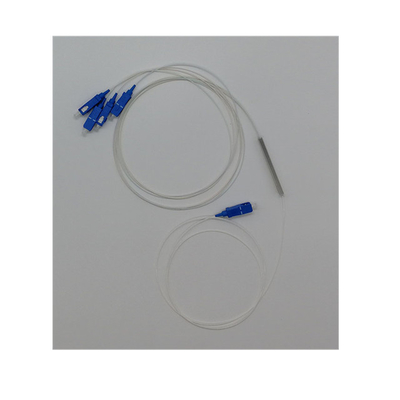 LC Connector Mini Module Steel Tube Type 1*4 PLC Splitter per la trasmissione del segnale in fibra
