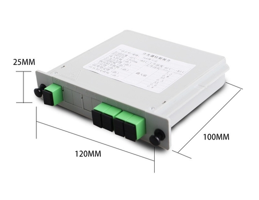 1*4 Fibra ottica verde SC APC a SC UPC Splitter per Huawei Lunghezza d'onda 1260-1650nm