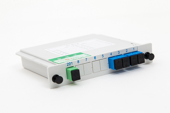 1*4 Fibra ottica verde SC APC a SC UPC Splitter per Huawei Lunghezza d'onda 1260-1650nm