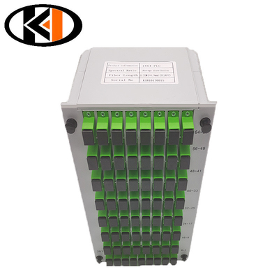 Perdita di ritorno dB ≥50 Fibra ottica Splitter Cassette PLC 1x64 SC UPC per prestazioni