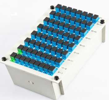 Perdita di ritorno dB ≥50 Fibra ottica Splitter Cassette PLC 1x64 SC UPC per prestazioni