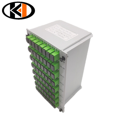Perdita di ritorno dB ≥50 Fibra ottica Splitter Cassette PLC 1x64 SC UPC per prestazioni