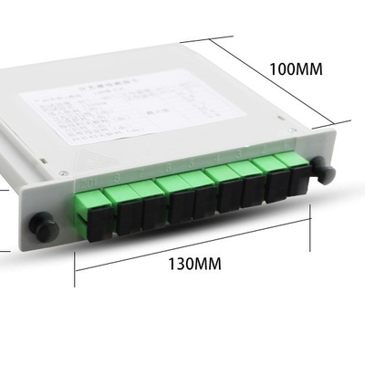 Telecomunicazioni FAT e FTD FTTH Fiber Splitter con WDM Cassette Tipo PLC Splitter 1x8 SC APC