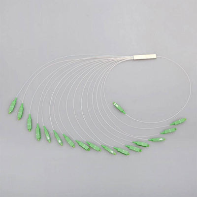 1x8 Splitter in fibra ottica in chiusura del tubo inossidabile per lunghezza d'onda operativa 1260-1650 nm