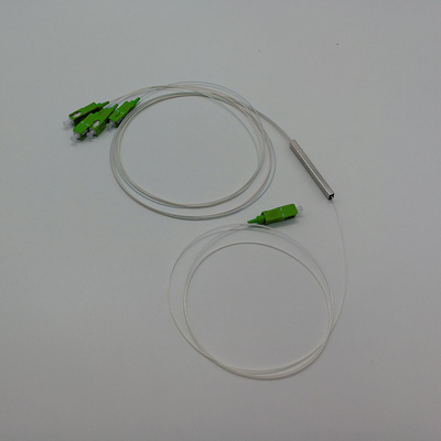 Telecomunicazioni PLC Splitter 1 2 Mini differenziale Fibra ottica Fibra di acciaio tubo connettore