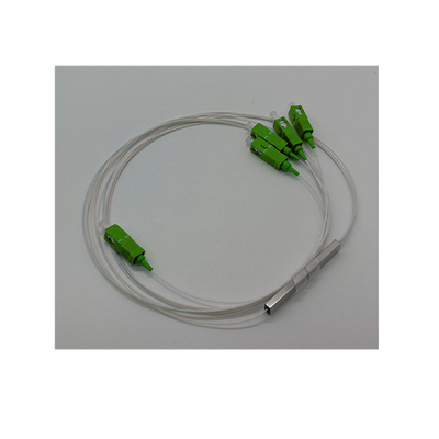 Telecomunicazioni PLC Splitter 1 2 Mini differenziale Fibra ottica Fibra di acciaio tubo connettore
