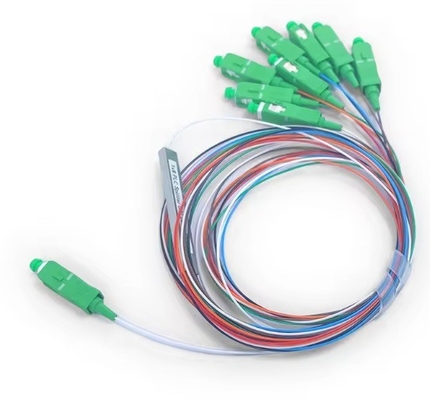 FTTH Mini Steel Tube Splitter Fibra ottica Micro 1*8 SC APC MINI 1m 1,5m PLC Splitter
