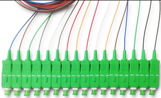 FTTH Micro Steel Tube Type 1x16 SC APC Fiber Optic Plc Splitter per FAT e FTD
