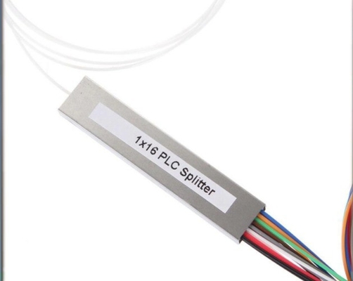 1260-1650 nm lunghezza d'onda operativa 2x16 PLC Splitter di fibra di tipo nudo per il mercato di chiusura